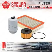 Sakura Oil Air Fuel Filter Kit for Ford Transit VH VJ 4Cyl 2.4L 11/2004-2006 (for: Ford)