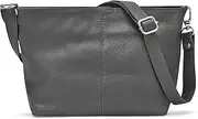 [Woodland Leathers] 100% Genuine Leather Italian handbags for women, Black handbag/shoulder bag with adjustable strap for ladies, Designer ladies bags with compartments