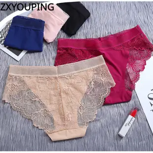 蕾絲女式內褲性感內衣無縫冰絲內衣超薄 S-XL ZXYOUPING