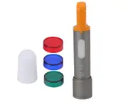 USB Charging Mini Portable LED Torch Aluminum Alloy Flashlight for Camping Emergency Silver