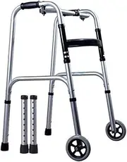 Walker Bariatric Heavy-Duty Folding Walker with Wheels for Seniors,Adults,Extra Wide Front Wheel Walker,Sized for Adults Up to 450 Lbs Little Surprise
