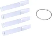 Gogogmee 2 Sets Transparent Nail Display Sticks Fan Shaped Color Plates for Nail Art Practice Display Smooth Convenient to Carry for Beginners and Professionals