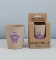 Jack n' Jill Storage Rinse Drinking Cup Biodegradable Non Toxic Cup - Hippo