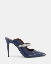 Shelly Shen Merry/Blue Patent Womens Heels 08