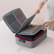 Multi-layer Document Bag File Storage Boxes with Lock Document Box Multifunction
