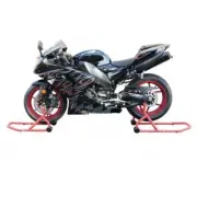 FRONT AND REAR MOTORCYCLE MOTORBIKE BIKE PADDOCK STAND SET