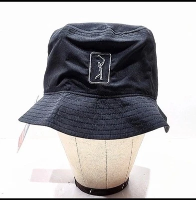 PGA Pro Series Bucket Hat OSFM Reversible Gray Black Moisture Wicking UPF 50 NEW
