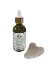 Blue Tansy & Prickly Pear Anti-Aging Facial Serum with Gua Sha Set