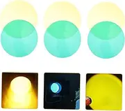 HOMOCONO 10pcs Handheld Spotlight Filter Lens Spotlight Lens Replacement for Enhanced Color Contrast Photography and Videography