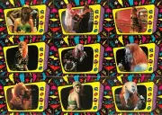 CYNDI LAUPER 1985 TOPPS COMPLETE BASE STICKER CARD PUZZLE SET OF 33 MU