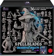 Wildspire 36 Spellblades & Enchanted Objects - Characters & Animated Objects for DND Miniatures 28mm Dungeons & Dragons Miniatures Bulk D&D Miniatures DND Minis DND Figures Fantasy Spell Effects