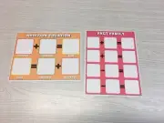 Set of 2 - Laminated Math Work Mats #32 - Dry Erase