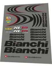 BIANCHI XL EV2 BLACK DECAL SET