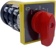 HAODEE Reset Momentary 3 Positions Manual Transfer Rotary Cam Switch Electric Silver Contact 10A Three Poles HZ5B-10/3 B005