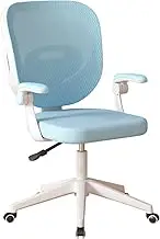 Kasinali Boys Girls Desk Chair with Adjustable Armrests, Kids Desk Chair with Wheels, Kids Computer Chair Kids Office Study Chair (Blue)
