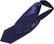 [TOGEVAL] Men's Suit Scarf Retro Scarf Accessory Bracket Earrings Jewelry Pins Style Earrings Winter Scarf Accessory Wicks Hair Scarf Dress Pins British Scarf Navy Polyester