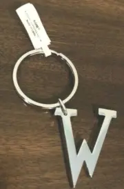 Ganz Capital Letter Initial "W" Key Chain New with Tag