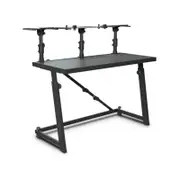 Gravity 109cm Dj Desk Fdjt01 W/ Flexible Loudspeaker & Laptop Tray Black