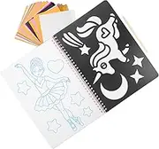 HOOTNEE 1 Set DIY Scratch Paper Art Fun and Creative Scratching Craft for Home Kindergarten and Parties Young Artists