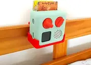 Bedside Shelf Attachment for The Yoto Mini Cot Mount Holder (Red, 25mm Rail)