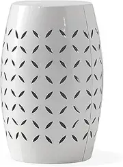 Christopher Knight Home Lilac Outdoor 12" Iron Side Table, White
