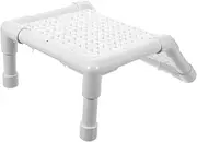 MINAOLULUS Turtle Habitat Accessories Turtle Sun Terrace Basking Platform for Aquatic Turtles Turtle Rocks for Tank Turtle Ramp Basking Rocks for Bearded Dragons Turtle Dock White Abs