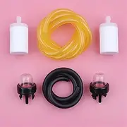 WQWQW Fuel Filter Line Hose Primer Bulb Kit for Husqvarna Poulan Stihl McCulloch Chainsaw Trimmer Blower Spare Replace Part