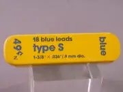 Sheaffer 0.9mm short thin lead--BLUE--18 sticks to tube