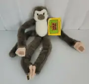 1999 K&M International Wild Republic Stuffed Plush Bolivian Squirrel Monkey 17"