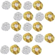Outanaya 20pcs Conditioning Heat Thermal Cap Aluminum Foil Hair Dyeing Hat Elastic Fit Heat Insulation Hair Styling Tool