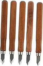 OSALADI Woodworking Line Tools Set 5pcs Wooden Handle Marking Knives Manual Woodcutting Cutters Perfect for As