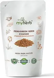 MYHERB 100% Natural Organic Fenugreek Methi Seed Powder || 227 Gm/0.5 Lbs || For Hair || Skin Mask || Help Control Diabetes - For Men & Women