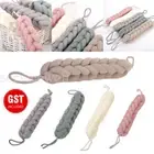 AU Soft Mesh Sponge Long Handle Bath Brush Back Scrubber Body Puff Shower Loofah