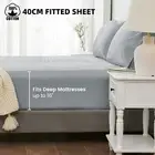 Luxury Extra Deep Fitted Sheet Ultra Soft Double Queen King Size Bed Sheet Cover