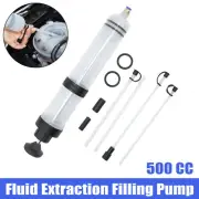 500CC Car Fluid Extraction Filling Syringe Transfer Liquid Manual Oil Pump Tool;