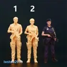 1/87 HK Police Man Scene Props Miniatures Figures Model For Cars Vehicles Toys