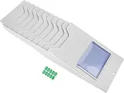 SEWACC Wall-mounted Material Card Rack Garage Organizers Plastic Holder Multi-grid Storage Attendance Rack