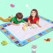 Traderight Kids Drawing Mat Aqua Doodle Board Water Painting Writing Magic Educational Toy