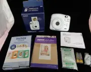 Fujifilm Instax Mini 11 Instant Camera & Film, Album & Frame - Ice White - NOS