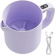 Baking Blender - Electric Egg Beater Rice Washer | 1 L Mixing Bowl Portable Filter Machine | Multi-Purpose Hand Mixer Kitchen Gadgets for Rice Washing Cooking Baking Blending Cleaning