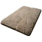Quick Drying Plush Bathroom Rug with Soft Feel and Secure Backing Design