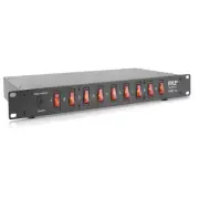 Pyle PDBC70 15 Amp Rack Mountable PDU Power Strip Surge Protector with 9 Outlets