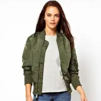 在飛比找樂天市場購物網優惠-空軍夾克 MA1外套-純色修身時尚潮款女外套3色72av1【