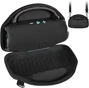 [casmilee] Storage Box for JBL Charge 6/Charge 5/4 Portable Bluetooth Speaker - Protective Case with Adjustable Shoulder Strap, Holder & Carry Accessories (Exclusive Box)