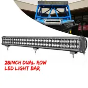 27.8"Inch LED Work Light Bar Dual Row Spot Flood Pod Driving Lamp Offroad Truck