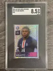 Topps 2019/20 Mbappe Foil Sticker PSG Paris Saint Germain #367 SGC 8.5