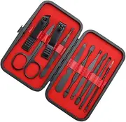FOMIYES Elegant Nail Clipper Set 1 Set of Manicure and Tools Non-slip Grip Material Black