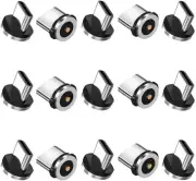 Magnetic Charging Tips USB-C 15pcs,1Pin 360° Rotate Connector (Type-C 15pcs)