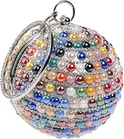 [Santimon] Diamante Clutch Bag Ladies Womens Purse Wallet Dress Chain Evening Bags Wedding Multi Color