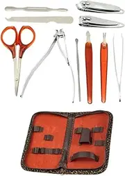 WEKADRIN 1set Nail Care Tools Manicure Kit for Professional Home Use Ergonomic Nail Trimming Includes Cuticle Nipper More